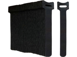 Cintas de Cable Reutilizables Negras 100 Unidades Ajustables Desmontables para Organización de Cables de Pc, Oficina Y Hogar 50 Unidades Negro