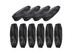 5 Pares De Mangas De Proteção Para Os Braços Em Couro Pu Resistente A Chamas.