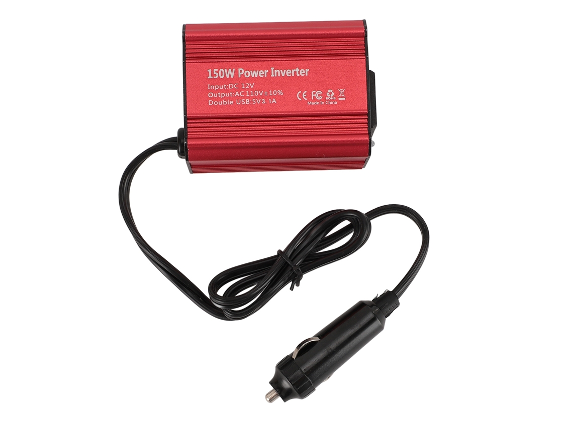 Inversor De Energia Carro 150w 12v Para 110v Com Usb