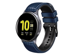 Pulseira De Silicone Bicolor Com Malha De 20 Mm