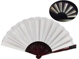 Leque Chinês De Mão Com Luz Led, Adereços Para Festas Casamento,