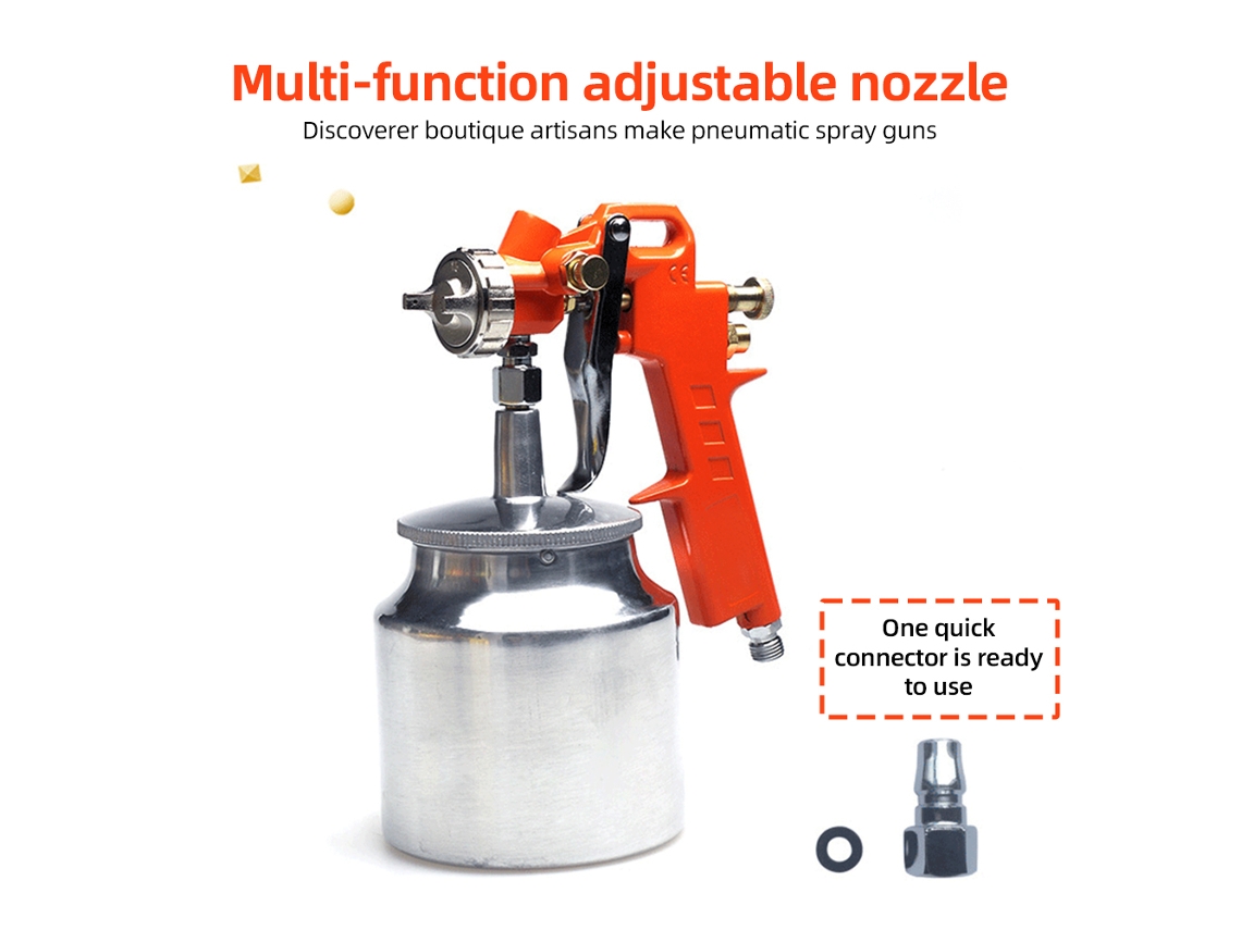 Pistola de Pintura Sem Fio 1.5mm Bico de Cobre 750ml S/MARCA