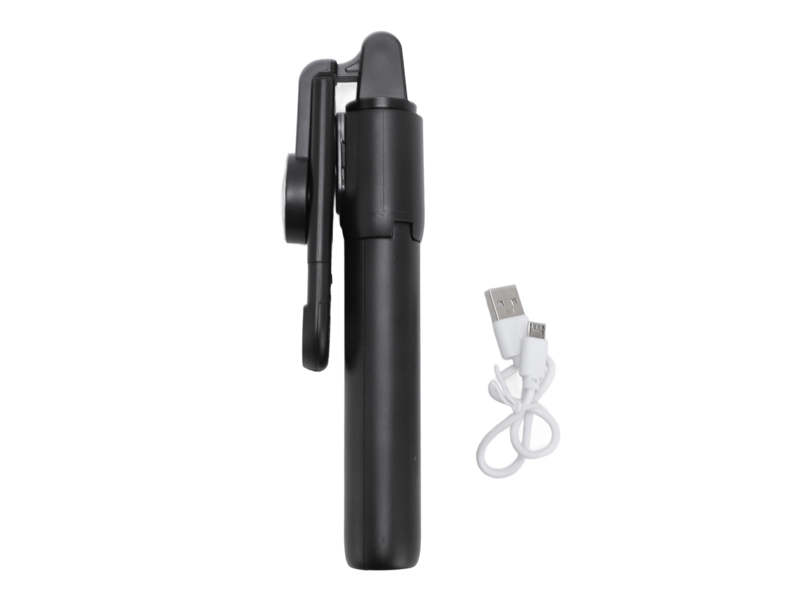 Bastão para Selfie com Tripé, Luz Extensível, Controle Remoto, Bluetooth