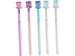 Canetas Em Gel Creative Diamond, Pacote Com 5 Unidades, Tinta Fluida E