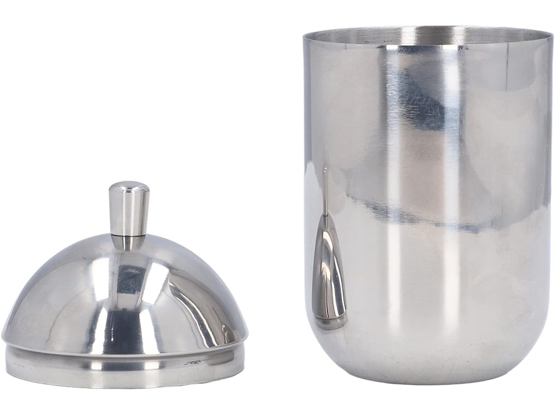 Porta Algodão Jtlb Em Aço Inoxidável Com Tampa, Leve, Luxuoso, Recipiente À Prova De Poeira Para Cas Gokoco