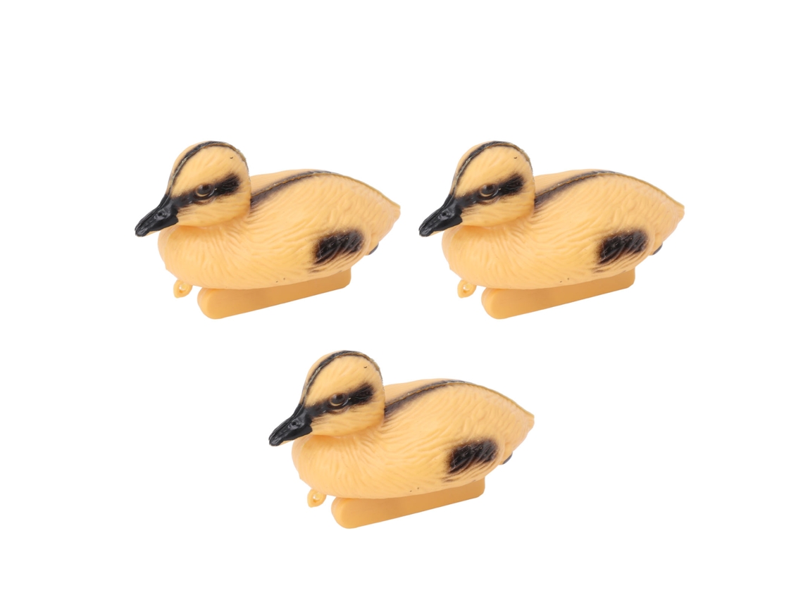 Adorno Pato Amarelo Flutuante Piscina Jardim 3 Peças 12.5x6.5cm