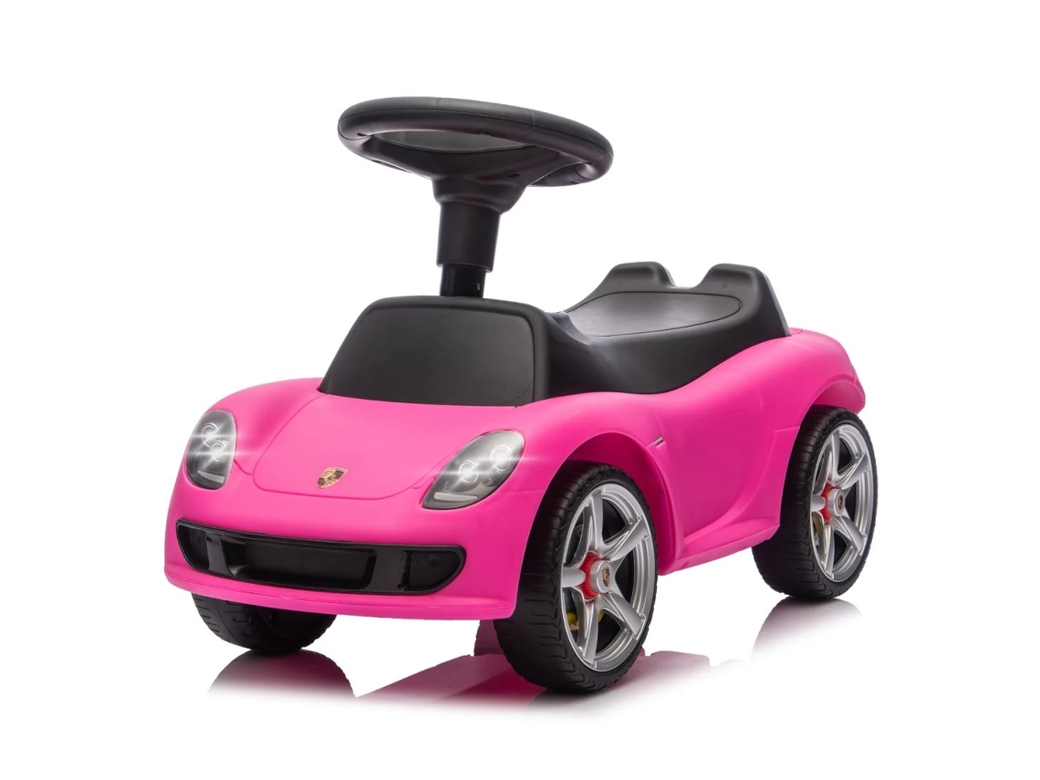 Carrito Montable Para Bebe 2-em-1 - Porsche Carrera Gt - 1 A 3 Anos - Rosa