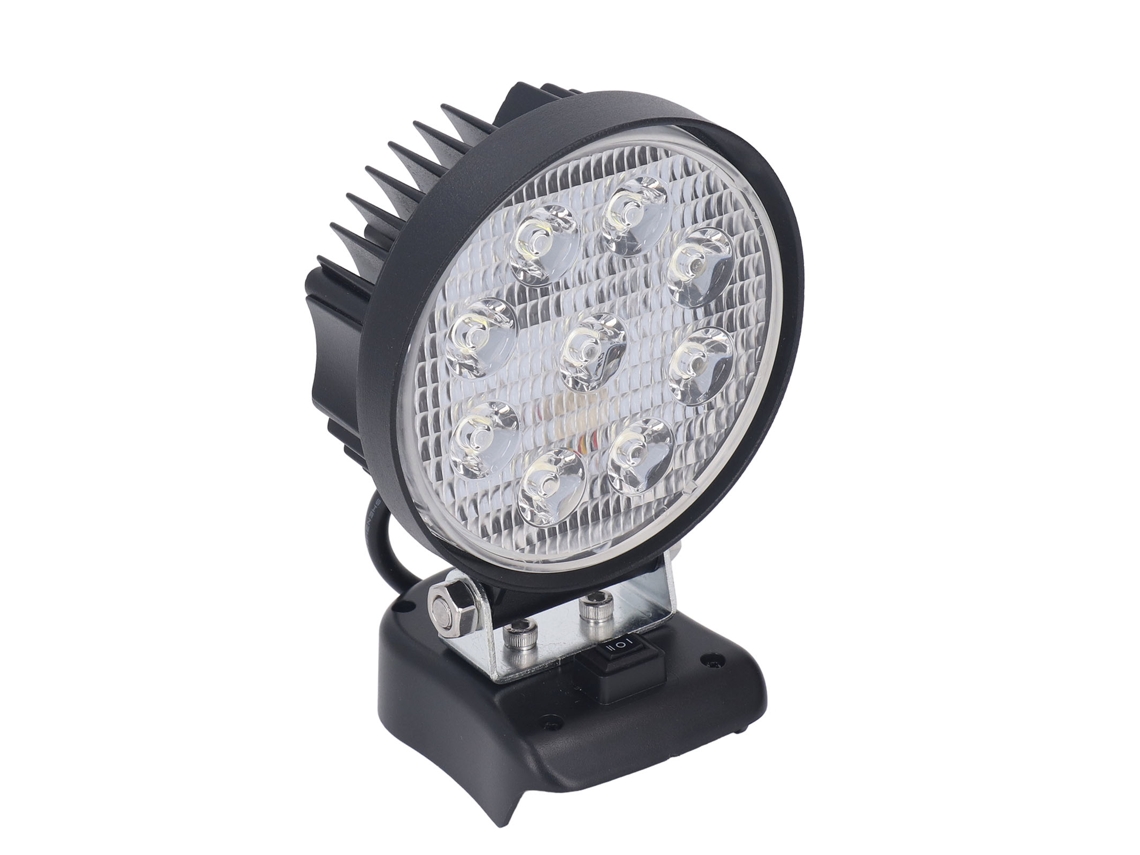 Laxiscreed Foco De Trabalho Led Sem Fio, Portátil, Manual E Alimentado Por Bateria De 18v