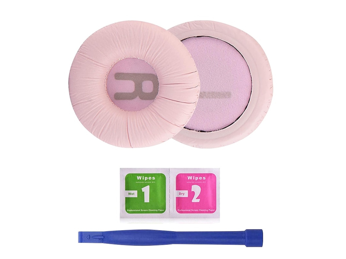 Almofadas Zruxe Para Auscultadores Jbl Tune 600btnc, 510bt, 500bt, T460bt, T450bt, Jr310bt, Jr300bt (rosa, Espuma De Memoria)