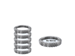 Fio De Aço Concertina, Design De Dupla Espiral, Construção Em Aço Galvanizado, Srbw17.5