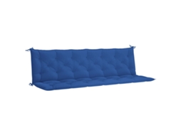Conjunto 2 Almofadão para cadeira de baloiço VIDAXL Azul Tecido (200x50x7cm)