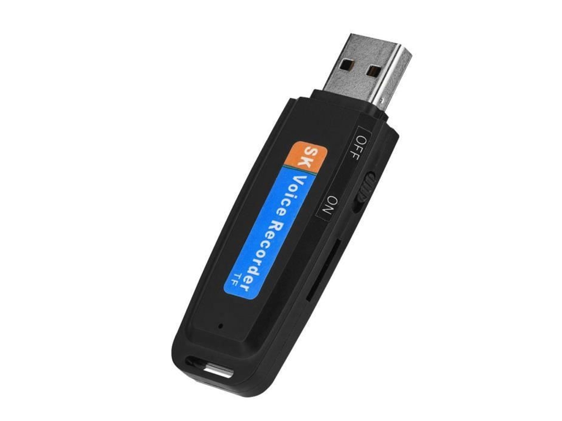 Fdit Caneta Gravadora de Voz Mini Gravador de Áudio Digital em Forma de Disco Usb 2.0 Gravador de Voz Flash Drive