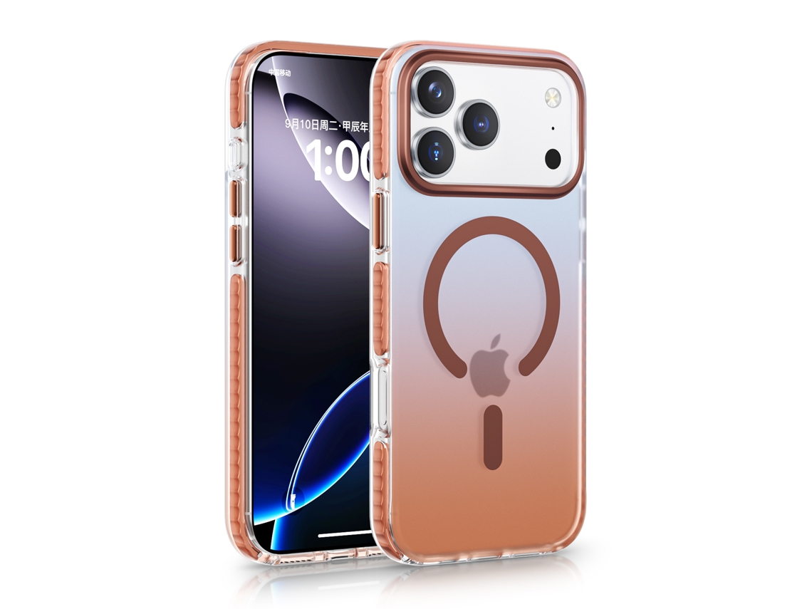Capa Protetora Antiqueda Gradiente Fosca Para Iphone 16promax Roxo Gradiente