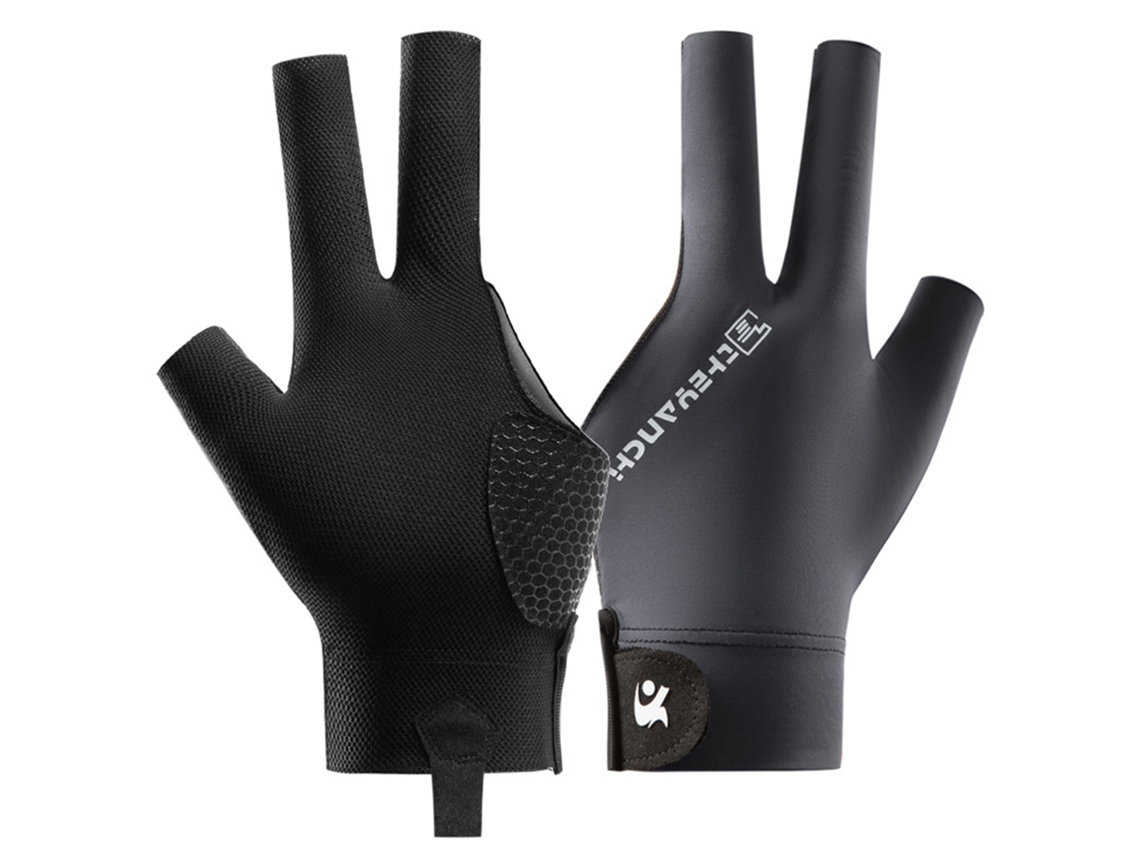 Omni-2026guantes De Bilhar Antideslizantes Transpirables Para Jogadores De Sinuca E Pool Com Três Dedos Confortáveis