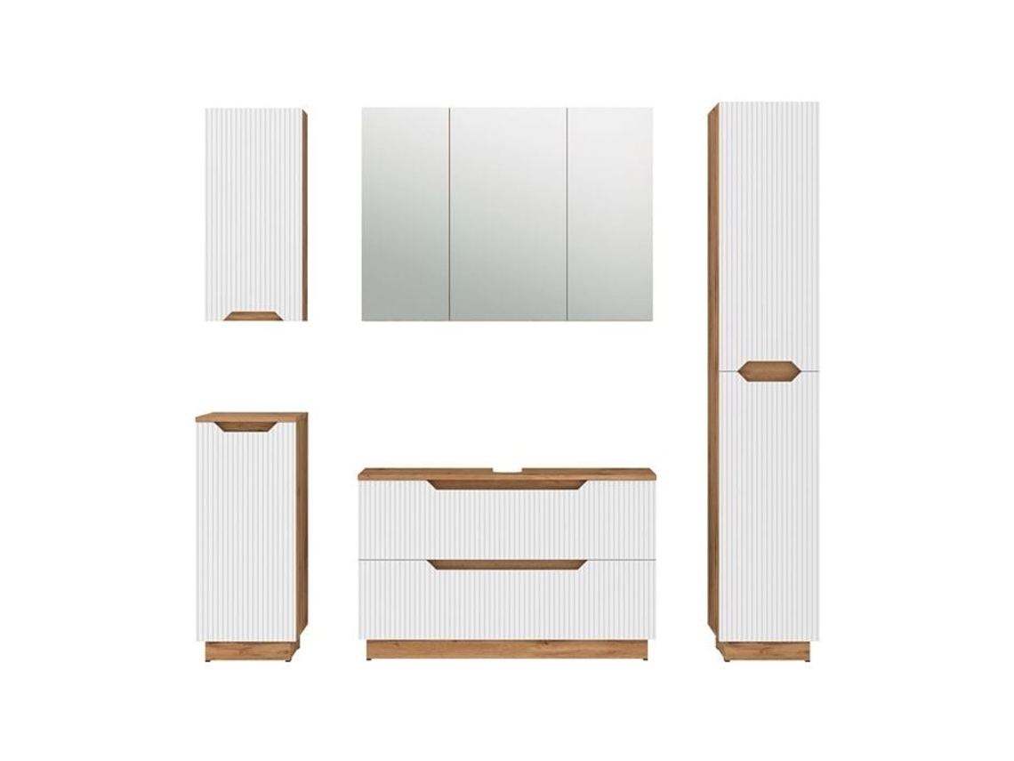 Conjunto Móvel Casa de Banho Lotta 5 Peças Branco Madeira 32 Cm VICCO