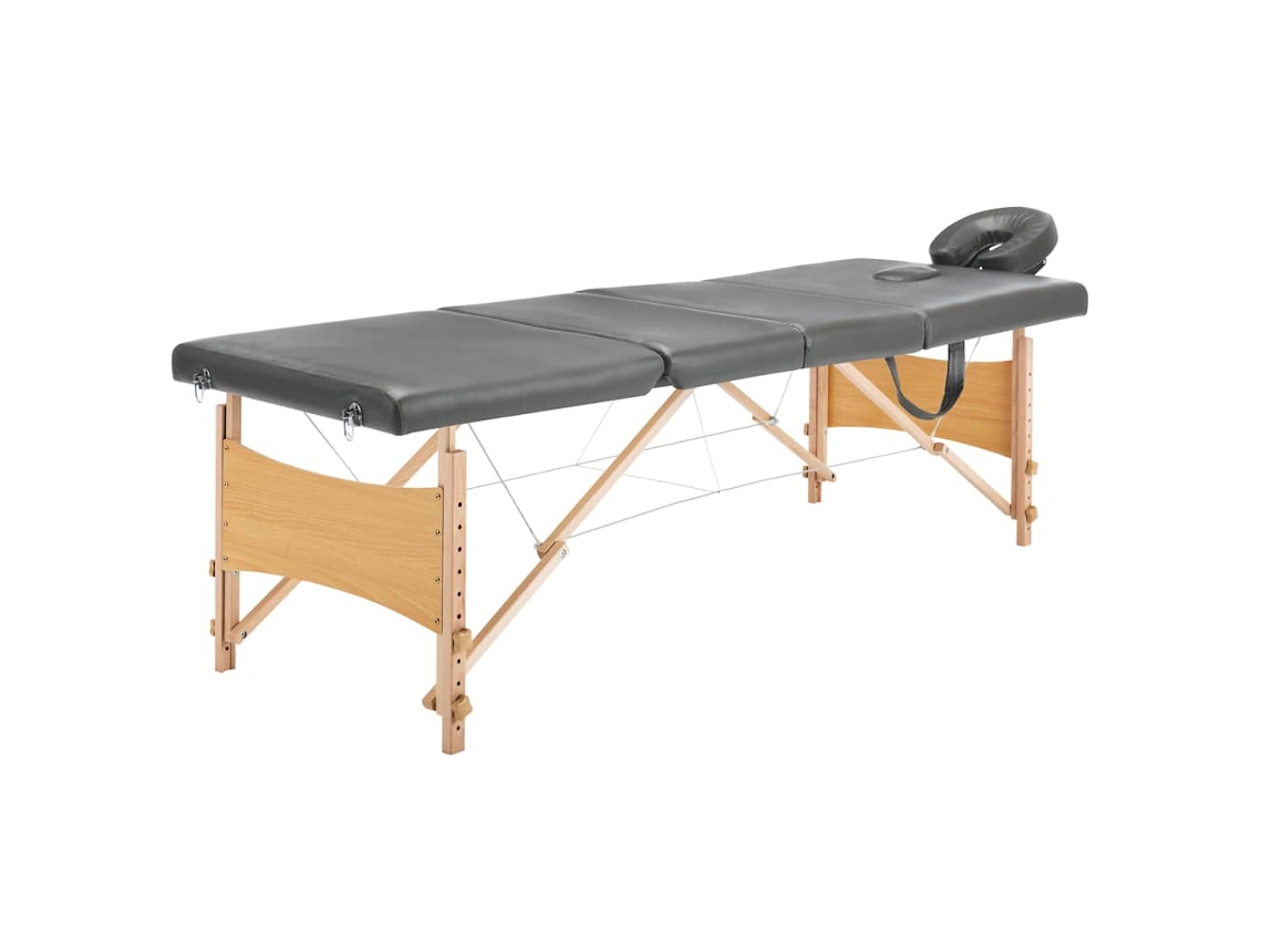 Massage Table, Massage Tables Vidaxl Antracite Madeira