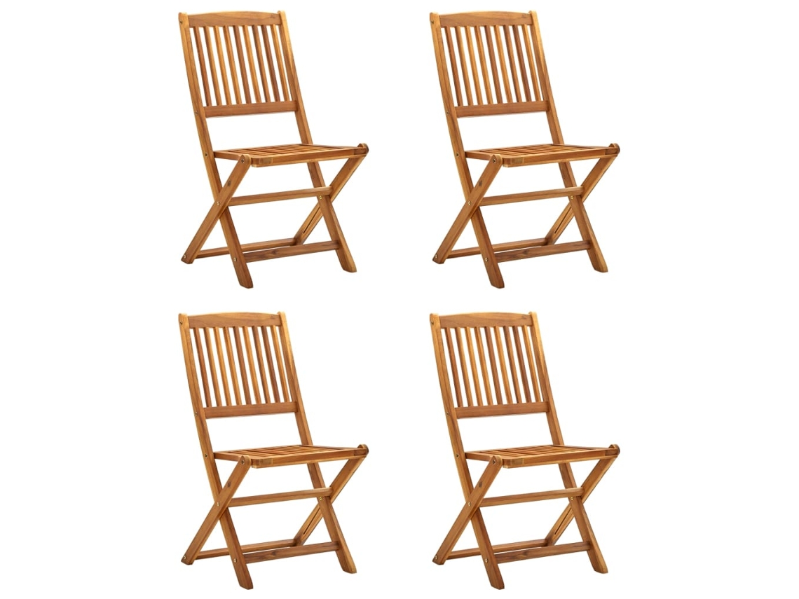 Folding Chair, Folding Chairs Vidaxl Marrom Madeira (n/a)