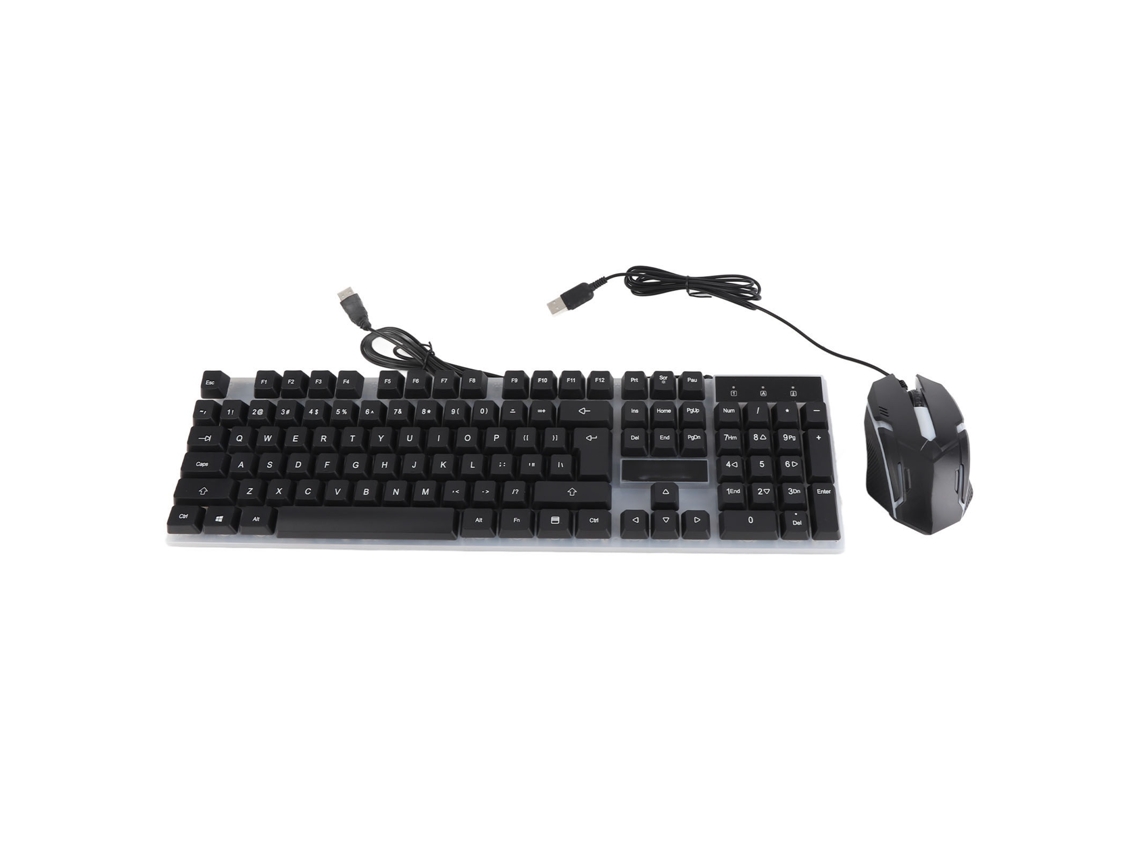 Lurelia Conjunto Teclado E Rato Usb, Com Fio, Compacto, Windows