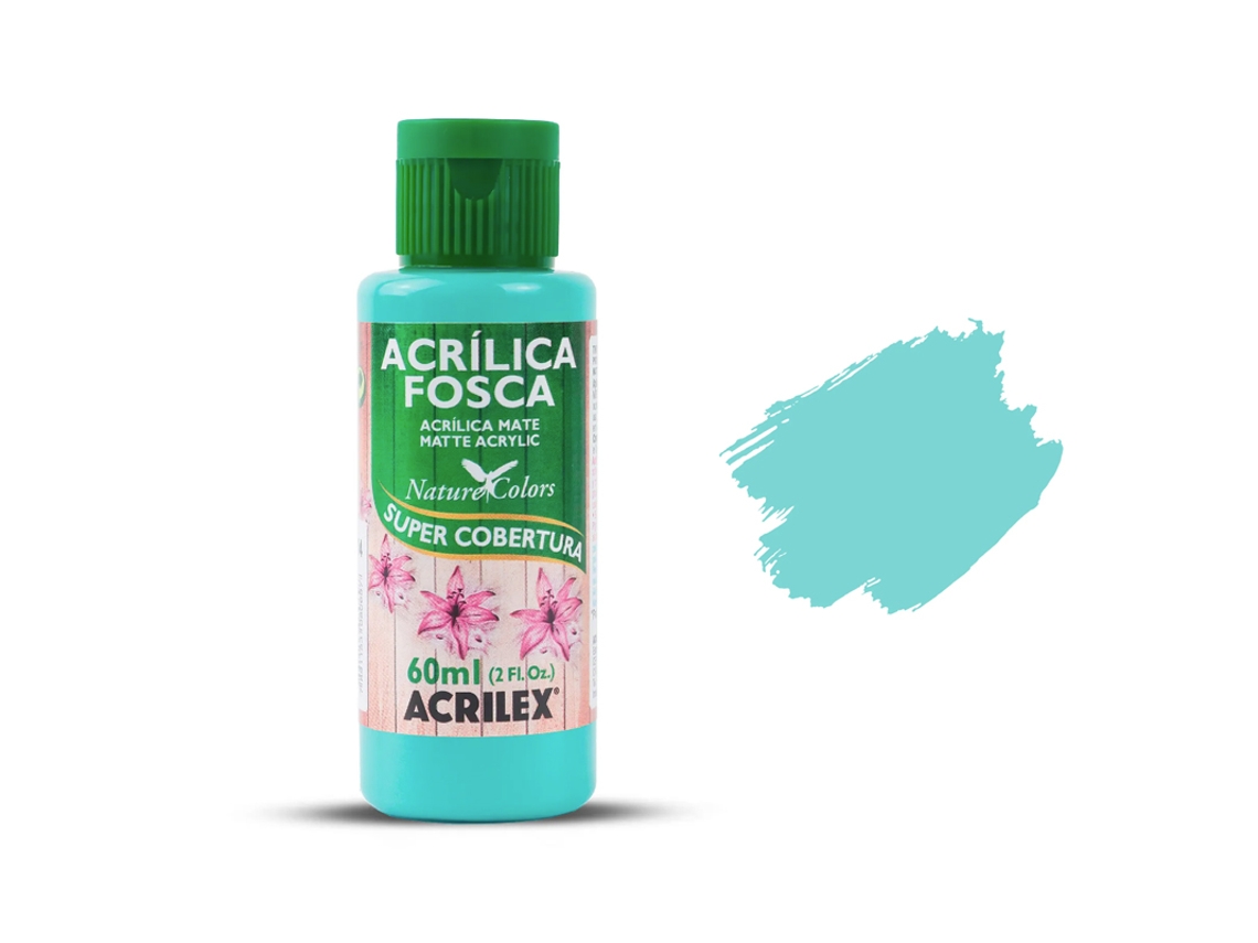 Tinta Acrílica Fosca ACRILEX Turquesa 577 -60Ml