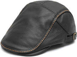Boné de Couro SFUSHOS, masculino, estilo boina, quente