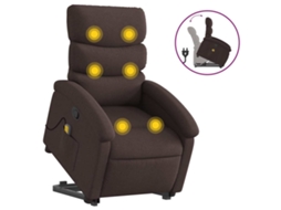 Stand Up Massage Recliner Chair, Stand Up Massage Recliner Chairs Vidaxl Marrom Tecido