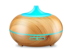 Difusor de Óleos Essenciais de 300ml, Umidificador Ultrassônico Portátil, Difusor de Aroma Elétrico com Névoa Fria BRILVIBERA