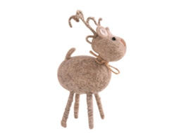 Boneca De Veado Marrom Médio Decorativa Para Natal Árvore Casa