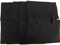 Conjunto De 5 Canteiros Elevados Para Jardim, Sacos De Plantio Quadrados Para Mudas De Hortaliças Co Gokoco