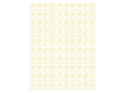 100 Clips de Papel Metálicos Multifuncionais Portáteis para Escritório, Clips de Documento Amarelos