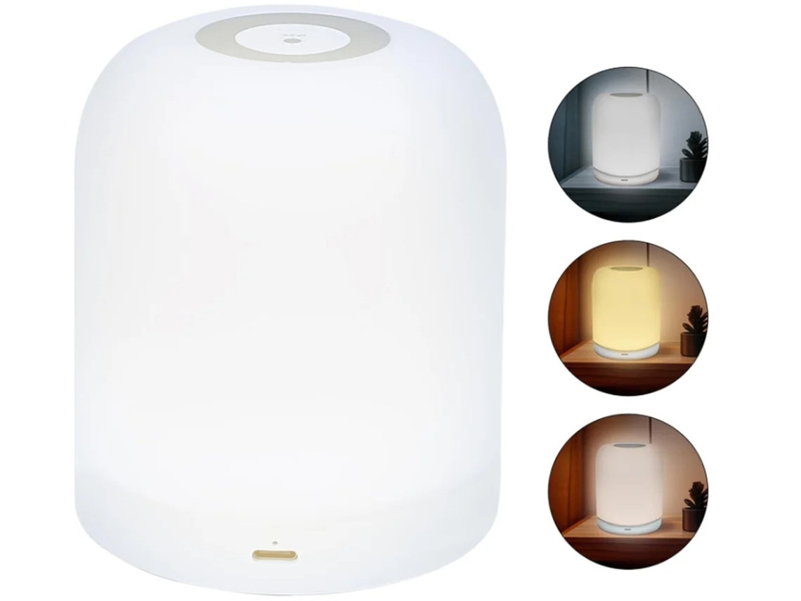 Luz Bebês Touch Yizhood Warm Light Recarregável Branco