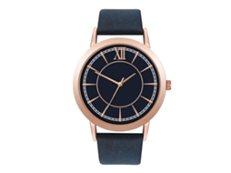 Relógio de Quartzo para Mulheres e Homens Pulseiro de Couro Pu Estilo Simples Royalblue