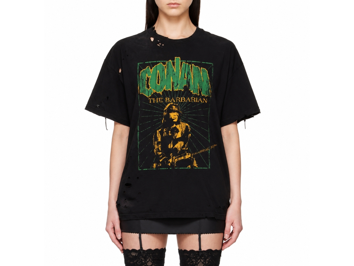 Rockinstone Conan In The Green Black Adult T-shirt Size:l
