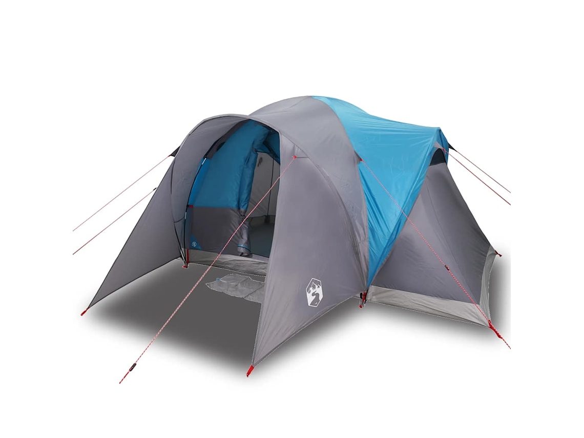 vidaXL Tenda familiar em cúpula para 6 pessoas impermeável azul