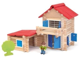 Jogo de Construção FISHER-PRICE Casa de Madeira - 140 peças