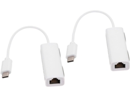 2 Ethernet Usb Tipo-c Com Fio Para Computador E Laptop - Acessório