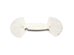 Medidor de passo de rosca métrico e imperial em aço inoxidável, ferramenta de medição dimensional R7,5-15mm