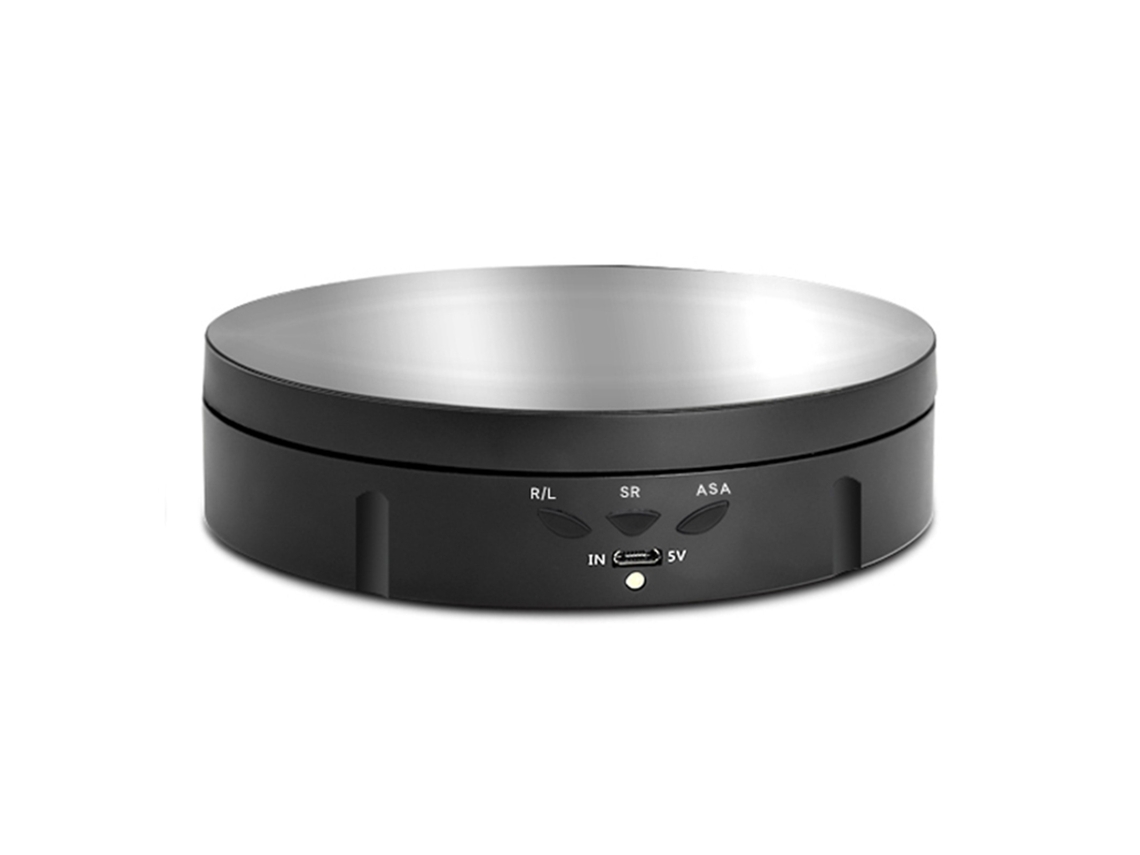 Mesa Giratória Elétrica De 360 Graus Com Carregamento Usb Suporte Giratório Ajustável Em 3 Velocidades Para Exibição