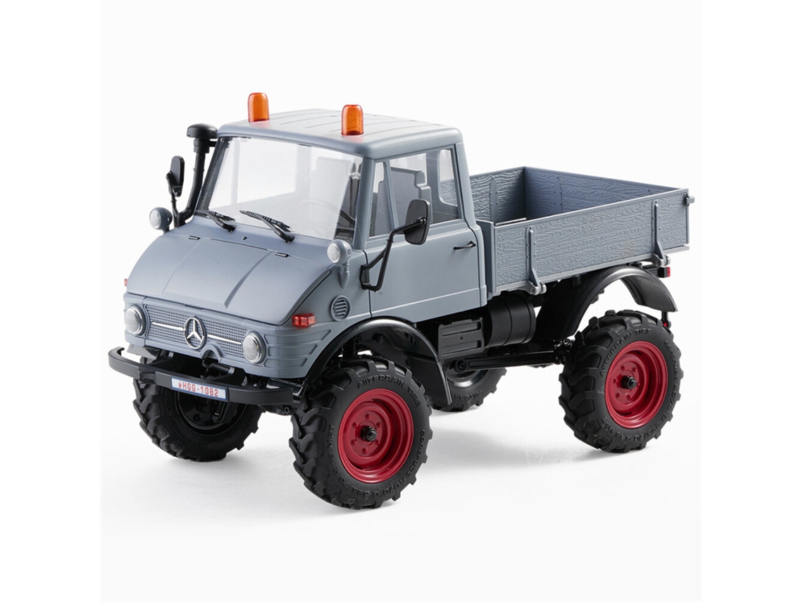 Verdefms Fcx24 Rtr Mercedes Benz 421 Unimog 1/24 2.4g 4wd Rock Crawler 2 Vel Portal Led Off road Brinquedo MDUG