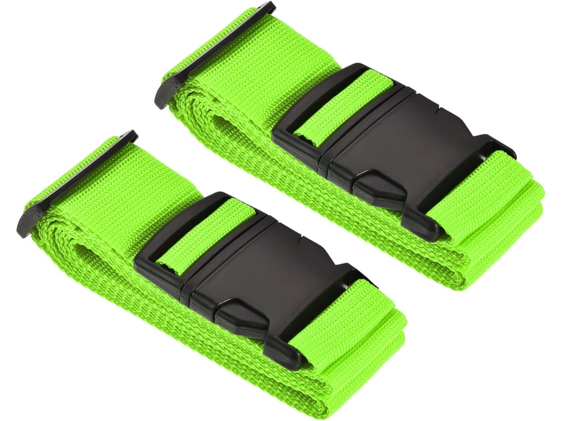 Conjunto De 2 Cintas Bagagem M Meterxity Acessórios Viagem Ajustáveis Em Pp Com Fivela, Ideais Malas 79x 2 Polegadas