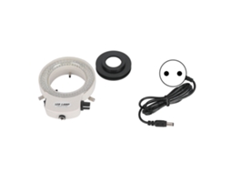 Luz Anular Led Ajustável Com 144 Leds Para Microscópio Estéreo E Câmera