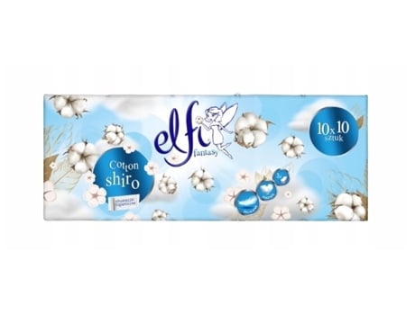 Shiro Premium Cotton Scented Facial Tissues, Pack Of 100 Soft And Gentle Sheets Elfi