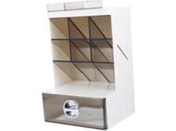 Organizador de Mesa Multifuncional Stobaza em Plástico com Compartimentos, Porta canetas Inclinado para Casa,