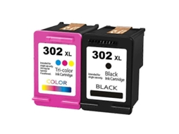 Yuru cartucho de Tinta Hp302xl Compatível para Hp Deskjet 1110 2130 Officejet 3830 4650, Preto e Multicolorido