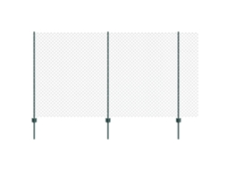 Conjunto 1 Painéis De Cercas Exteriores Vidaxl Verde Aço (10 X 1,4 M)
