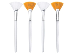 4 Pincéis De Máscara Facial, Aplicador De Máscara Suave Pincel Em Forma De Vento Para Máscara De Lama E Creme