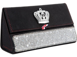 Porta, Óculos para Quebra, Sol de Carro com Coroa de Cristal Brilhante, Clipe e Porta, Bilhetes AQUAFORGE