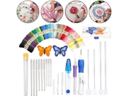 Lurelia Kit Bordado Iniciante Aço Inoxidável Colorido Para Tricô