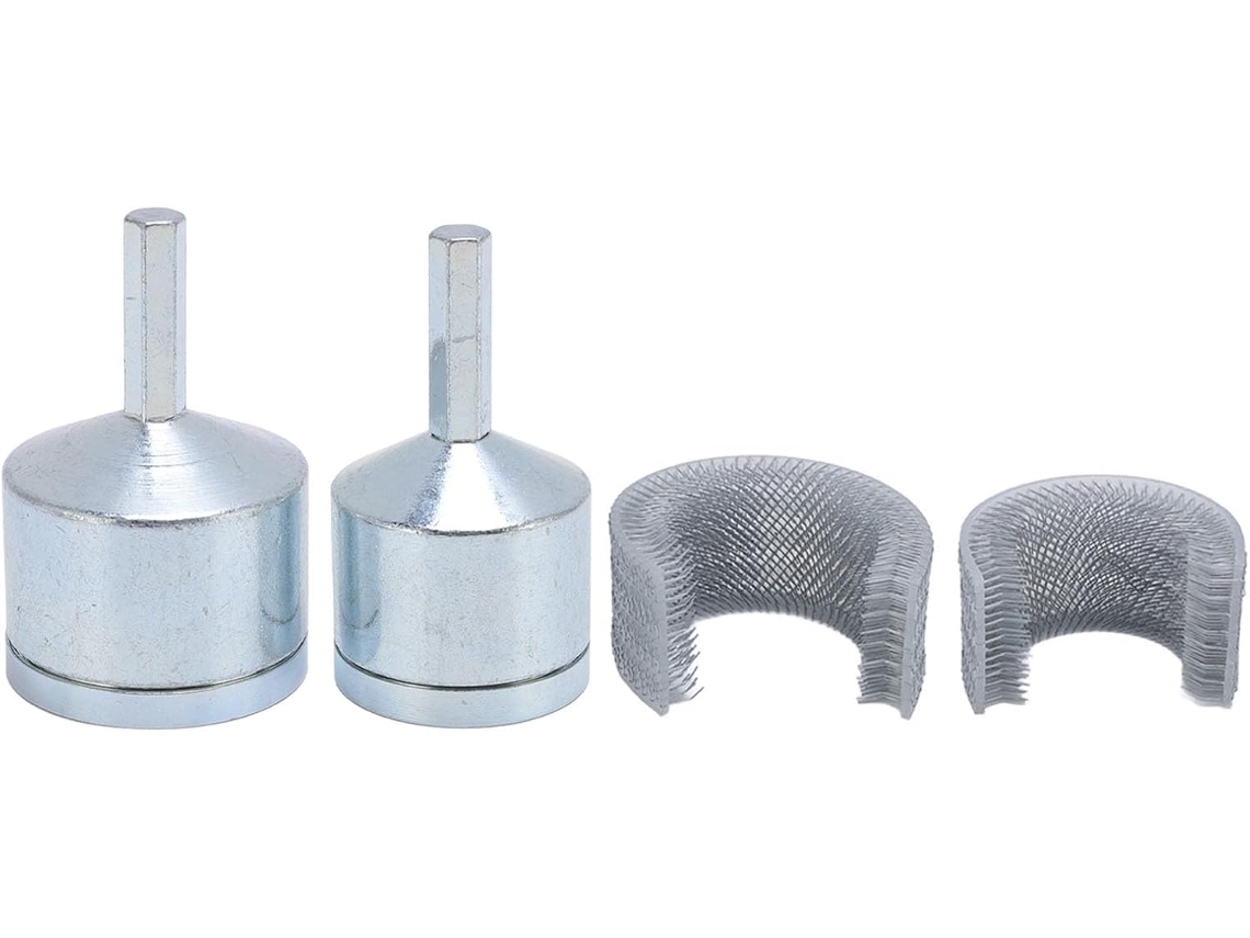 Limpador De Tubos Cobre Para Furadeira, Conjunto De 2 Peças, Escova Metálica Para Tubos De 2e 3 4-polegadas Com Escovas