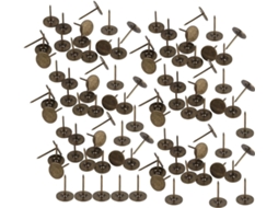 Tachas Decorativas Changor Para Estofamento, Estilo Retrô, Em Ferro Bronze Ciano, Sofás