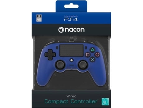 Comando com Fio Nancon para PS4 - Azul